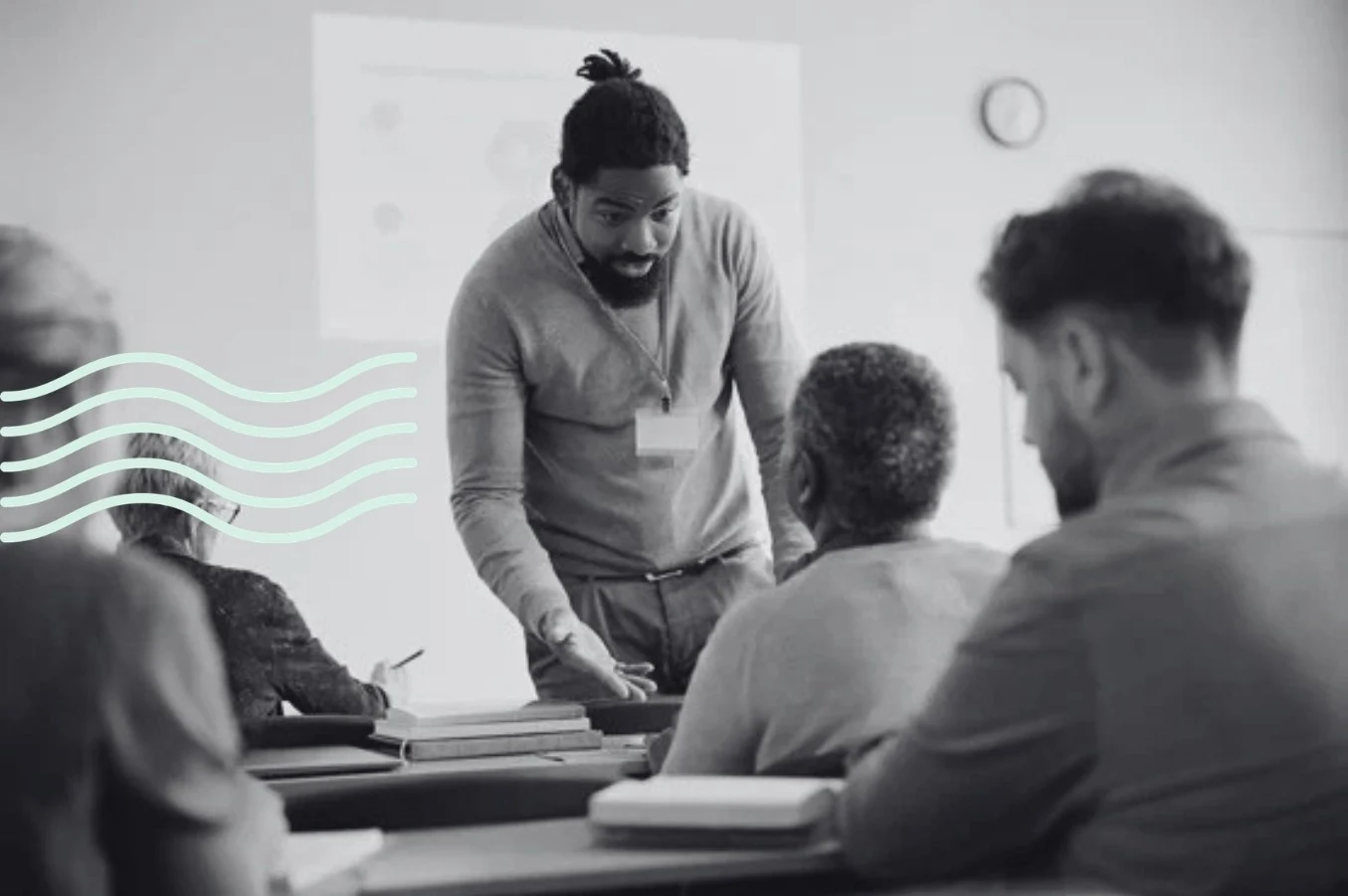 Formateur en session de formation